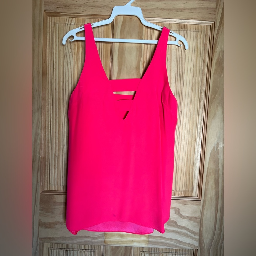 Amanda Uprichard. Christian Tank. Size:Small. Color:Electric Rouge - Picture 2 of 2